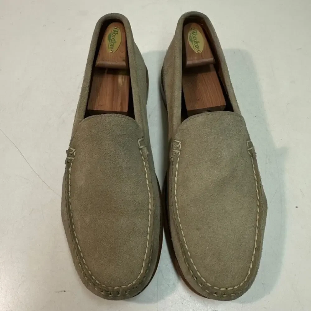 NEW HEELS Rancourt & Co. Naples Venetian Loafer Moc Suede Tan Made in USA 13 D